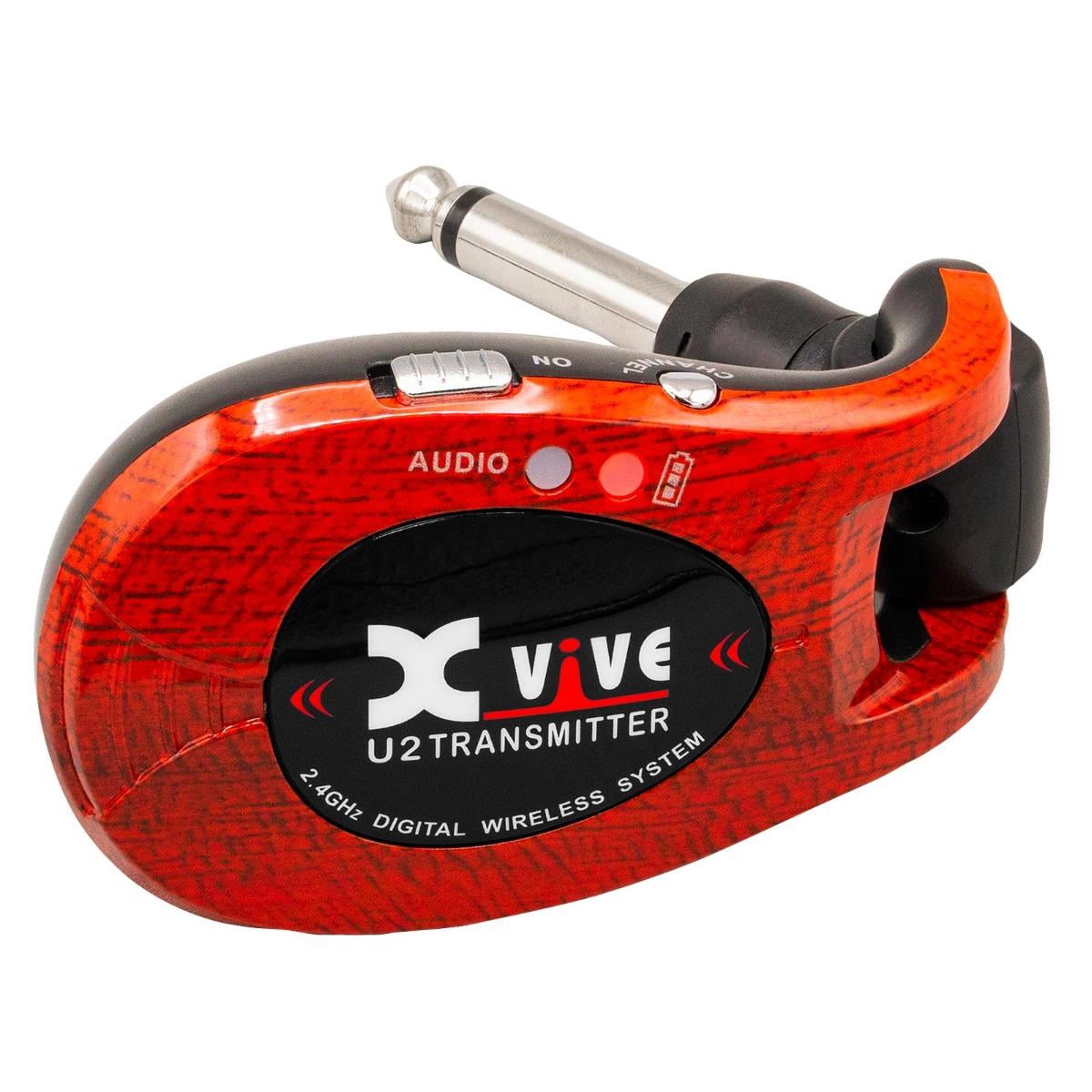 Xvive U2 Complete Guitar Wireless System - Redwood with Protective Case Package