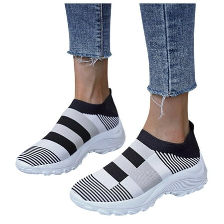 

CAICJ98 Womens Shoes Women Canvas Mules Memory Foam Clipper Fashion Sneakers Comfortable Slip-On Mule Holiday Shoes Black