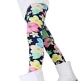 thumbnail image 3 of Girls Winter Floral Warm Leggings Kids Christmas Thicken Fleece Tights Pants 2-11 Years, 3 of 7