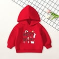 thumbnail image 2 of newwalpole Toddler Baby Boys Girls Hoodies Sweatshirt Basic Solid Color Pullover Tops Fall Winter Cotton Cute Clothes Red for Size 5-6 Years, 2 of 7