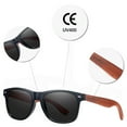 thumbnail image 6 of BARCUR Black Walnut Sunglasses Wood Polarized Sunglasses Men And Women Glasses UV400 Protection Eyewear Original Box, Best Gift for Father's Day, 6 of 7