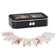 thumbnail image 1 of 8 en 1 Estuche Viaje para Joyas con Bolsitas Terciopelo, Organizador Joyero Portátil con Ventana Claro de Arete Anillo Collar Pulsera Pendiente Almacenaje Compacto para Mujer Niña -Negro, 8Pcs, 1 of 6