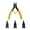 Yellow, variant on 4 IN 1 Multifunctional Snap Ring Pliers Multi Tools Multi Crimp Tool Internal External Ring Remover Retaining Circlip Pliers
