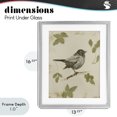 thumbnail image 4 of Stupell Industries Transitional Bird Scene over Neutral Gray Framed Print Under Glass, 13 x 16, by Lanie Loreth, 4 of 8