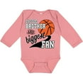 thumbnail image 3 of Inktastic Little Brother and Biggest Fan Basketball Player Boys Long Sleeve Baby Bodysuit, 3 of 5