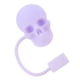 thumbnail image 2 of Cubre Pajitas Silicona Con Forma Calavera Adornos Pajita 10 Mm para 30/40 Oz () Color Morado, 2 of 4