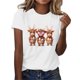 thumbnail image 1 of Puntoco Liquidación de blusas cortas para mujer, camisetas de manga corta con cuello redondo y estampado bonito a la moda para mujer, 1 of 4
