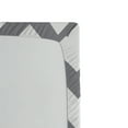 thumbnail image 3 of Ambesonne Grey Fitted Sheet, Geometrical Zigzag Stripes, King Size, White Grey, 3 of 3