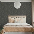 thumbnail image 4 of Tempaper Peonies Metallic Gold and Noir Floral Peel and Stick Wallpaper, 20.5" x 16.5', 4 of 9