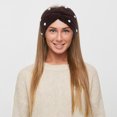 thumbnail image 2 of Unique Bargains 1 Pc Fashion Headband Pearl Pattern Coffee Color, 2 of 5