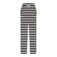 thumbnail image 7 of Women's Fleece Pajama Pants Casual Loose Drawstring Elastic High Waist Straight Leg Comfy Soft Lounge Pant with Pockets (M, Black), 7 of 7