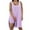 Purple, variant on Plus Size Sets Women 2 Piece Outfits Women Casual Plus Size 2 Piece Outfits Sleeveless Loose Tops Skinny U-Neck Biker Shorts Sets Tracksuits Plus Size Outfits for Women 2 Piece Sets