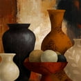 thumbnail image 2 of Loreth, Lanie 26x26 Black Ornate Wood Framed with Double Matting Museum Art Print Titled - Spiced Vessels I, 2 of 4