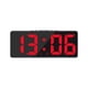 thumbnail image 2 of Reloj despertador digital Simples LED con pantalla digital grande, reloj despertador de moda, totalmente funcional, para escritorio, mesita de noche, estudio, cocina, reloj con marco negro., 2 of 7