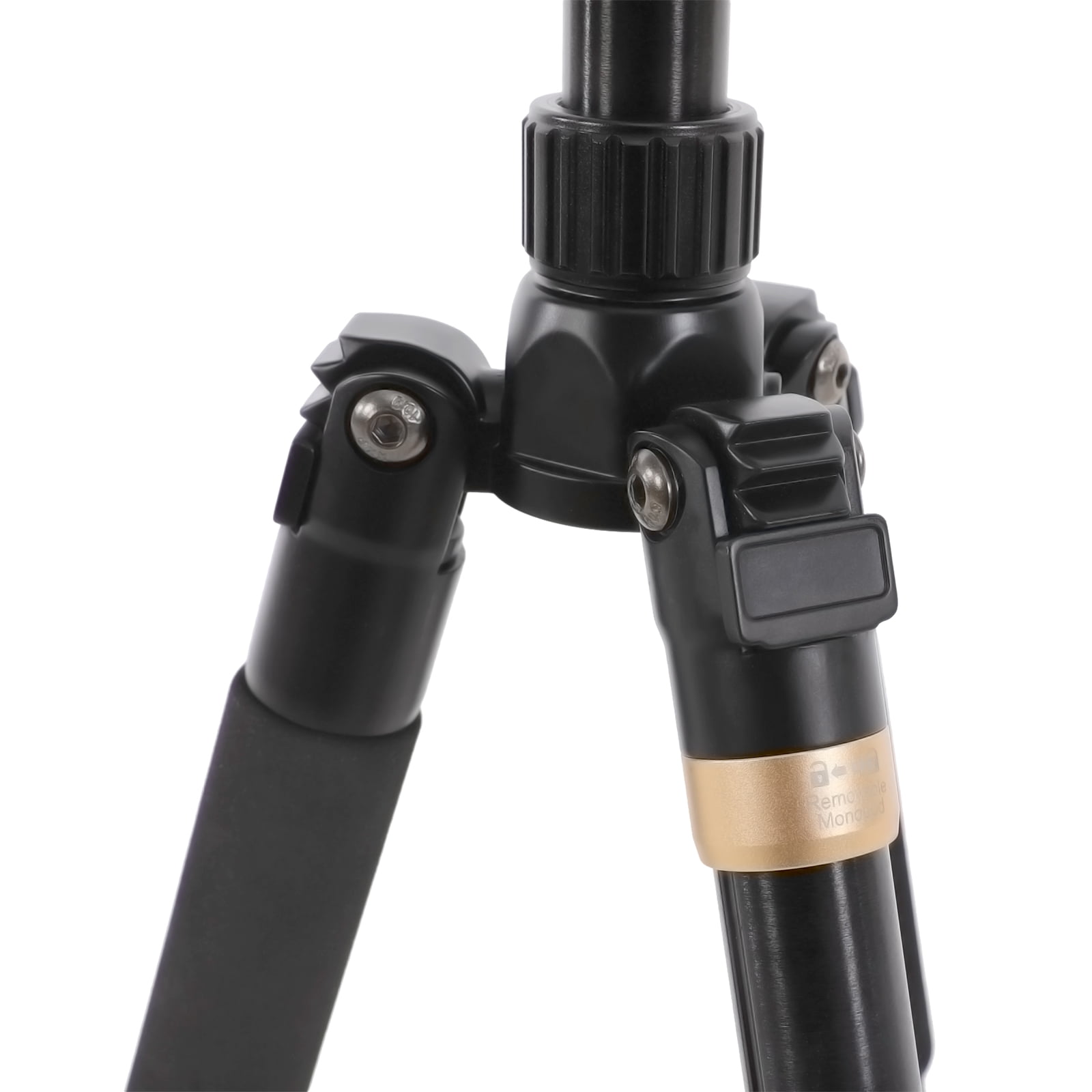 Heavy Duty Photography Tripod, 360° Rotation, 17.64 lbs Max Load, Adjustable Rubber Feet, Aluminum Alloy with Gravity Hook