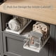 thumbnail image 4 of Organizador de Sartenes y Ollas para Cajon, Metal Organizador de Sartenes, 8 Compartimentos Ajustables, Corredero para Sartenes y Ollas con Adhesivo, Organizacion Hogar/Cocina, Blanco, 4 of 13
