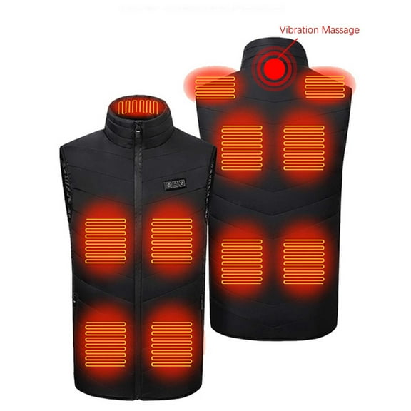 Lilgiuy Outdoor Warm Clothing Heated For Riding Skiing Fishing Charging Via Heated Coat Black Winter Dresses for 2022