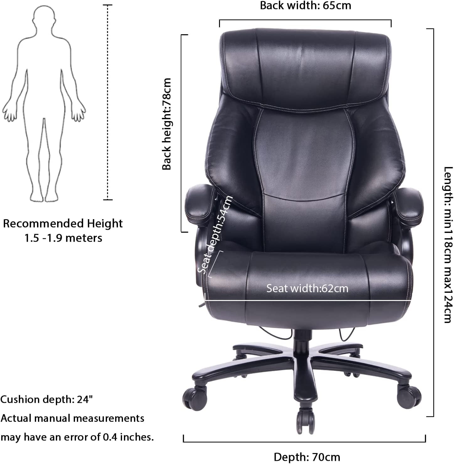 Vanbow reclining office chair online