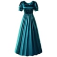 thumbnail image 1 of Vestidos de satén para Halloween, cosplay, vestidos de baile de cintura alta, vestidos de fiesta, 1 of 6