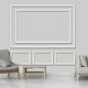 thumbnail image 4 of Pangda Kit de Moldura de Pared DIY para Despegar y Pegar Kit de Moldura de Pared Plana Prefabricado Panel de Zócalo Decorativo para Decoraci&amp;o, 4 of 9