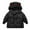 Black, variant on Odeerbi Kids Heavy Coat Winter Warm Padded Coats Toddler Baby Boys Girls Autumn Thick Down Cotton Padded Jacket Hooded Zipper Coat Black