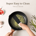 thumbnail image 5 of Kordisen 3 Pcs Non-stick Frying Pan Set, 8", 9.5" & 11" Skillets, Induction Bottom Compatible Cookware, 5 of 8