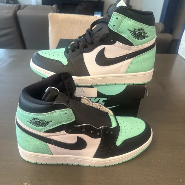 Ni - ke Air Jordan 1 Retro High OG - Green Glow - Men Sneakers DZ5485-130 Shoes New