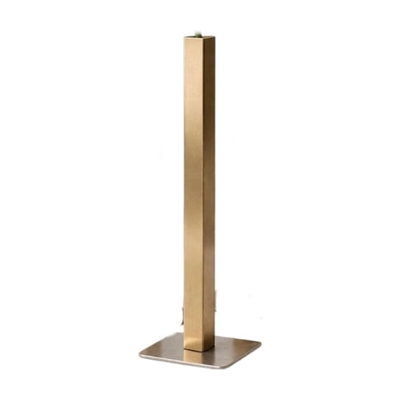 Lypsnake Metal Single Bud Vase,Modern Wrought Iron Vase with Square Base, Minimalist High-end Sense Flower Holder for Home Wedding Table Centerpiece Floral Decoration