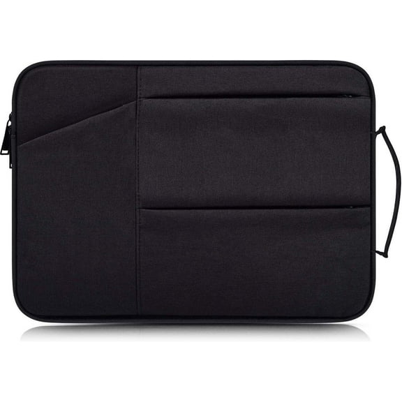 XiHAMA Canvas Tablet Sleeve Case Bag Pouch 11 inch Compatible with iPad Pro 12.9" iPad Pro/iPad Air 10.5" Samsung Galaxy Tab A 10.1"/10.5" Surface Go/Surface 3, Lenovo Tablet 10 (Black)