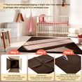 thumbnail image 5 of babyeap Baby Play Mat,50"x50" Playpen Mat,1.3" Extra Thick Crawling Mat for Floor Cushion,Removable Washable Cover Playmat for Babies Toddlers Infant,Brown, 5 of 7