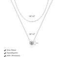 thumbnail image 6 of Diamond Necklaces for Women, 18k Gold/Silver Plated Dainty Necklace Simple Silver CZ Diamond Choker Necklaces for Women Trendy Gold Necklace Jewelry Gifts, 6 of 7