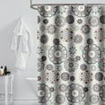 thumbnail image 4 of WREESH Shower Curtain Polyester Shower Curtain Waterproof Bathroom Curtain, 4 of 7