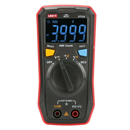 UNI-T UT123 Digital Color Screen Mini High Accuracy Multifunctional Multimeter for Home and Industry (Best Multimeter For Home Use)