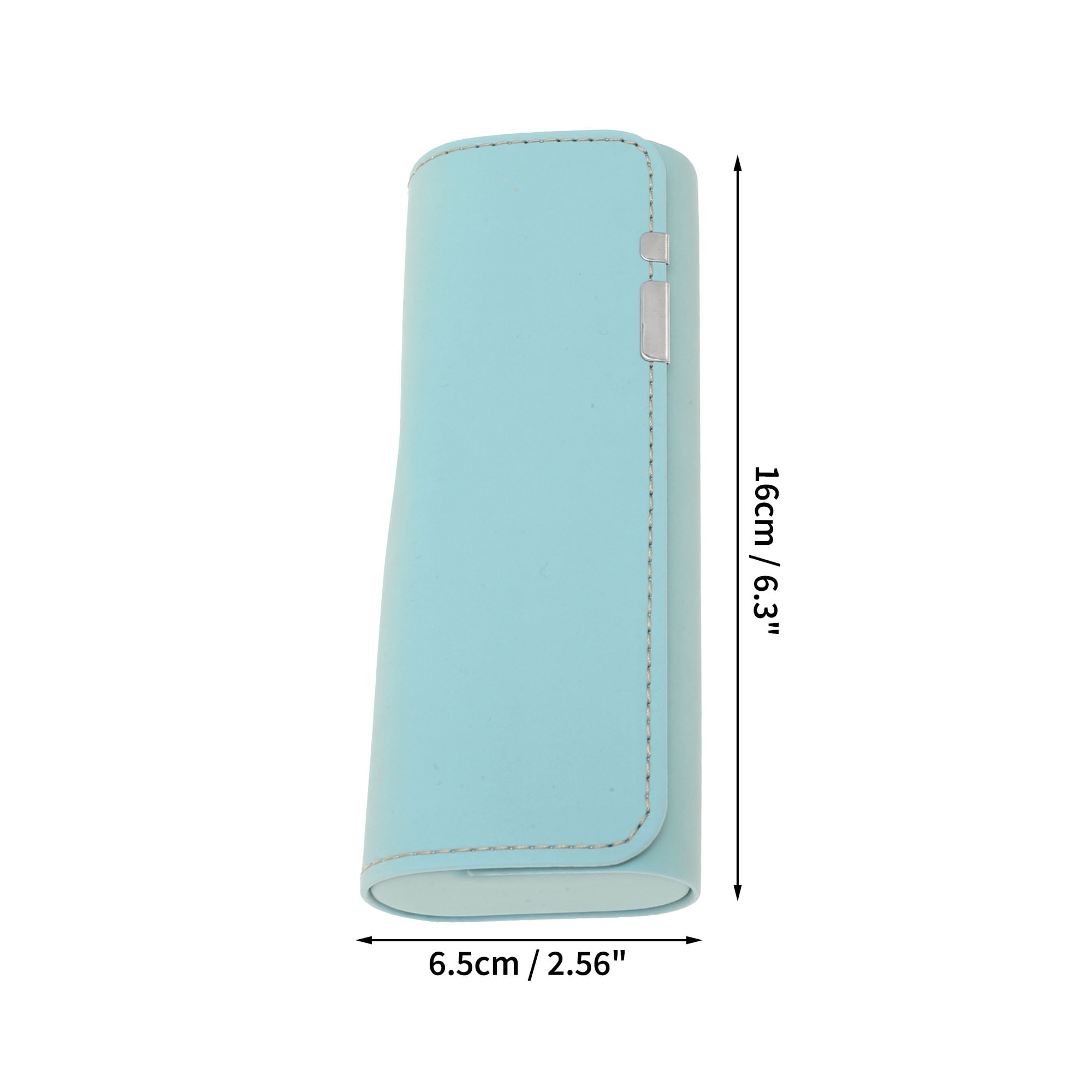 Unique Bargains Portable Eyeglasses Case 6.3"x2.56"x1.38"(L*W*H) Light Blue