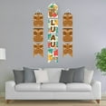 thumbnail image 2 of Big Dot of Happiness Tropical Luau - Hanging Vertical Paper Door Banners - Hawaiian Beach Party Wall Decoration Kit - Indoor Door Decor, 2 of 7