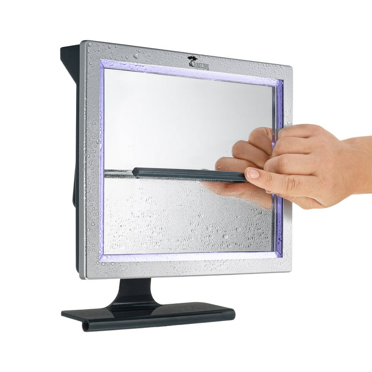  Beltruci Shower Mirror Fogless for Shaving with Light, Razor  Holder for Shower, Anti Fog Mirror, Shower Storage Shelf for Bathroom  Accessories, Lighted Mirror with Squeegee, LED Wall Mirror for Men