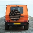 thumbnail image 6 of KLL American Flag with Desert Camouflage Pattern 14-17 inch Spare Tire Cover Universal Wheel Protector for Truck SUV Trailer Camping Rv Tire Covers-17 inch, 6 of 6