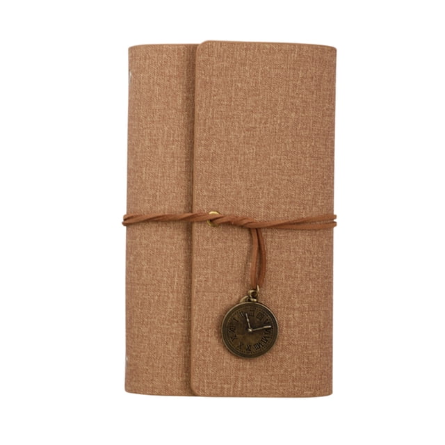 SIYTUAU Loose Leaf Bound Notebook With Elastic Closure Vintage Style For Students Journaling And Souvenir Note Taking