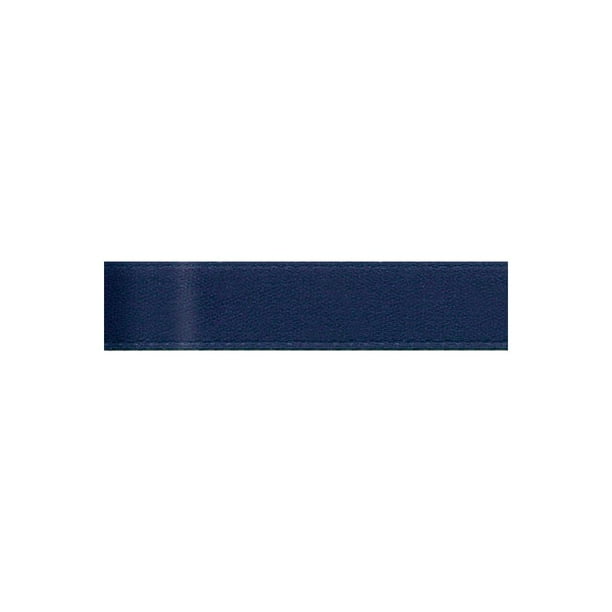 Offray 3/8" x 18' Single Face Satin Navy Ribbon, 1 Each - Walmart.com ...