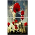 thumbnail image 2 of Poppies on Thunderstorm Background - Floral Canvas Art Print, 2 of 3