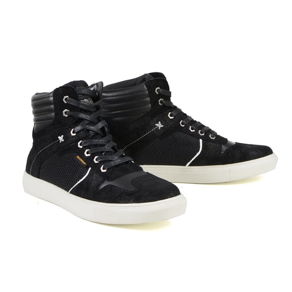 Milwaukee Leather MBM9151 Men's Black Suede and Leather Reinforced Street Riding Waterproof Shoes w/ Ankle Support 11