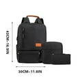 thumbnail image 3 of Cbcbtwo 3 Pieces Set Laptop Backpack Men's Laptop/Tablet, Durable, Water-Repellent, Lightweight, Clean Design, Sleek for Travel, Business Casual or College, 3 of 5