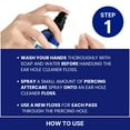 thumbnail image 2 of BodyJ4You Piercing Aftercare Spray Keloid Bump Removal Piercing Hole Cleaner - Earring Hole Cleaner Piercing Floss Ear Hole Cleaner - Natural Saline Wound Wash - Pierced Ears Nose Cleaning Kit, 2 of 9
