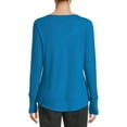 thumbnail image 3 of Time And Tru Women's Long Sleeve Cozy Henley, 3 of 5