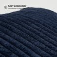 thumbnail image 4 of Topfinel 2 Piece Wide Side Pillowcase with Splicing,, Fall Winter Super Soft Corduroy Sofa Pillowcase Decorative Texture Pillow, Navy, 20x20 Inches, 4 of 5