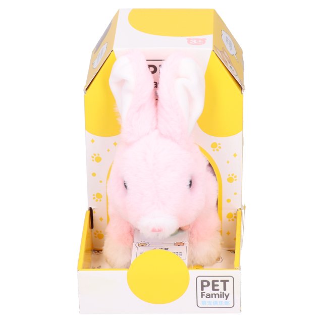 Muñeco de conejo de simulación, muñeco de peluche para mascotas, juguete interactivo de peluche que camina, juguete de peluche inteligente para niños, fiel a su promesa