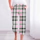 thumbnail image 5 of Pantalones Casuales de Mujer de Impresión Floral Cintura Elástica Suelta, Pantalones de Pierna Ancha Recta con Bolsillos, 5 of 5