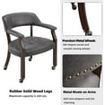 Dining Chairs with Wheels and Arm Caster Boss Captain's Chairs with