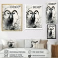 thumbnail image 4 of Designart "Goat Sumi Asian Painting I" Asian Floater Framed Canvas Wall Art, 4 of 7