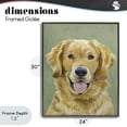 thumbnail image 4 of Stupell Industries Farmhouse Smiling Golden Retriever Portrait Black Framed Giclee Art, 24 x 30, by Lil' Rue, 4 of 8